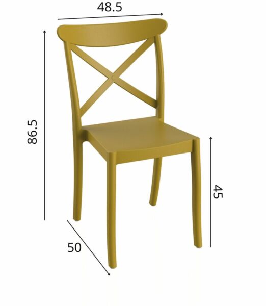 Sedia modello Ischia in polipropilene